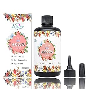 Image of UV Resin - 200g Crystal Clear Ultraviolet Curing Epoxy Resin for DIY Jewelry Making, Craft Decoration - Hard Transparent Glue Solar Cure Sunlight Activated Resin for Casting & Coating, DIY Resin M