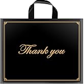 MoloTAR Extra Thick Bulk Plastic Bags - 50 Pack, 16"x18" Boutique Retail Gift Bags with Loop Handle for Parties & Favors