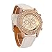 Bracelet Watch,Vovotrade Vogue Women Crystal Dial Quartz Analog Leather Watch White