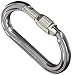 PETZL OK Screw Lock Carabiner Silver Black One Size