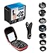 Phone Camera Lens Kit, iPhone Camera Lens - 7 in 1 Clip on Lens, Zoom Telephoto Lens, Fisheye, Wide Angle Lens, Macro Lens, CPL, Kaleidoscope for Most Smartphones