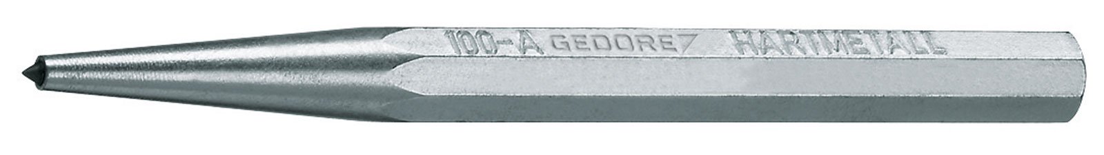 GEDORE Centre Punch with Carbide Tip 120 x 10 x 4 mm, 1 Piece, 100 A-10