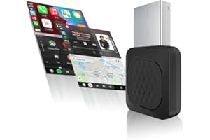 Mini Ultra,Autobox New Verison 2-in-1 Wireless CarPlay and Wireless Android Auto Adapter for Factory Wired CP/AA,Not Use for BMW and Tesla,Copmact Size and Easy to Use,Black