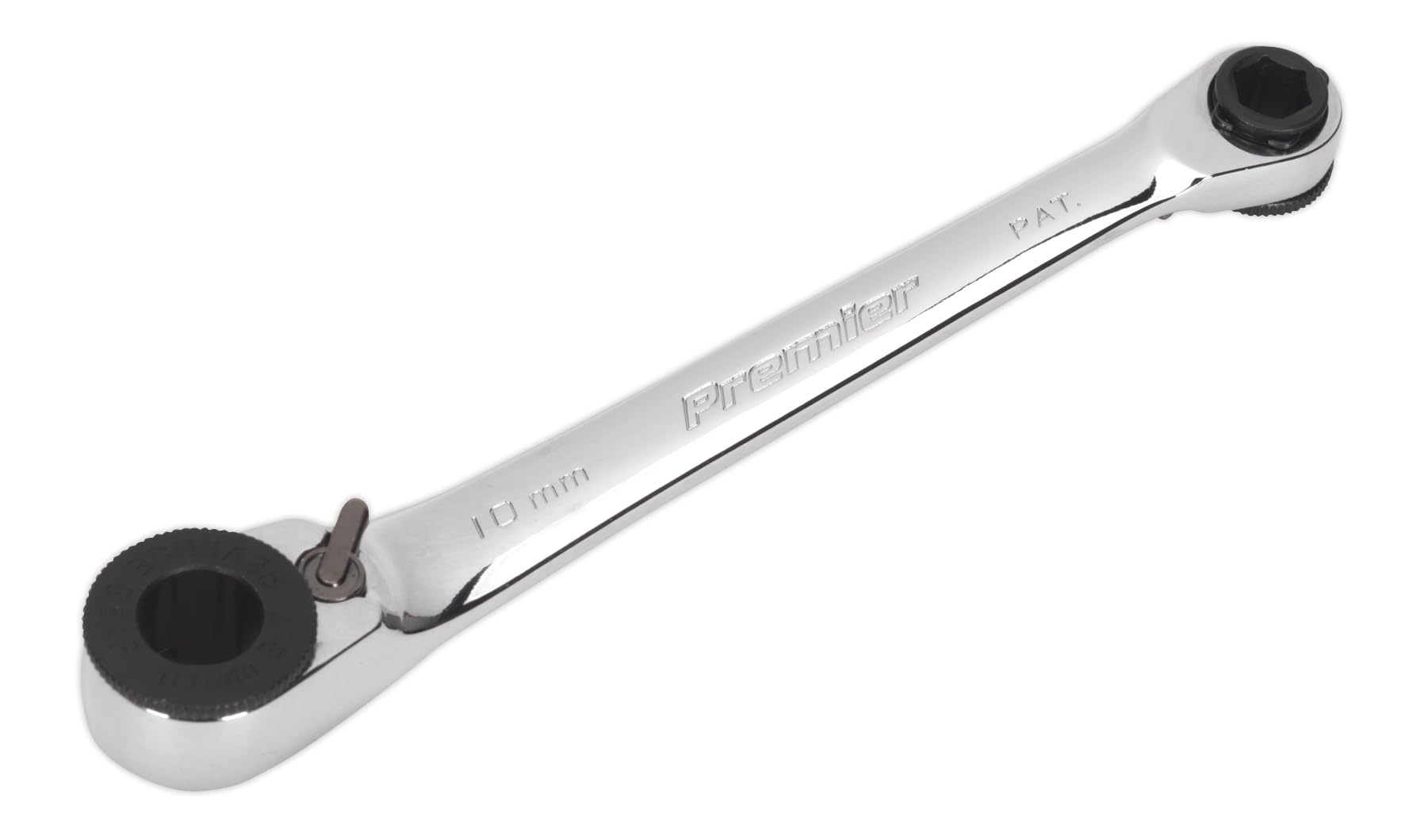 Sealey Ak6968 Ratchet Spanner Reversible 1/4In Hex X 10Mm Hex