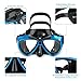 INTEY Snorkel Set with Tempered Glass Diving Mask, Dry Top Snorkel with Purge Valve and Anti-Fog Lens