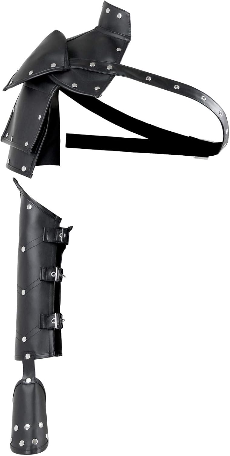 Team Promotions Charmian Women S Steampunk Accessories Retro Leather One Shoulder Armlet Armband Wristband Armor Shrug Jacket Black One Size Clothing Online Fashion Shopping Brightstarts Co