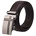 Fanshimite Men's Leather Belt Sliding Buckle Ratchet Belt -Black/Brown（A06/08/10） (47.2