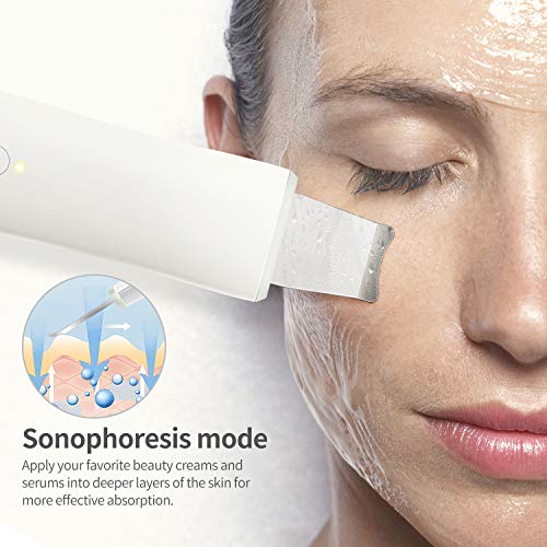Skin Scrubber, Comedone Extractor Pore Cleaner Blackhead Whitehead Remover Skin Exfoliator Dead Skin Remover, Skin Care Tools Face Spatula for Facial Deep Cleansing Moisturizing and Lifting