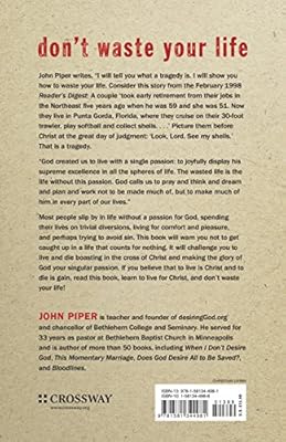 Amazoncom Dont Waste Your Life 9781581344981 John - 