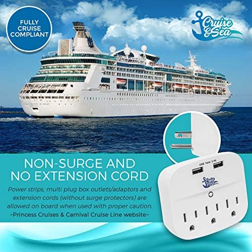 Cruise Power Strip No Surge Protector With Usb Outlets Cruise Ship Accessories Must Have For Travel Ship Approved Bonus Ebook Included #viking #river #cruise #packing #list Cruise Power Strip No Surge Protector With Usb Outlets Cruise Ship Accessories Must Have For Travel Ship Approved Bonus Ebook Included