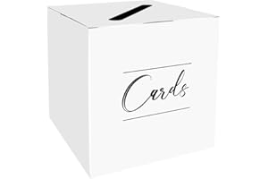 HEIPINIUYE Black Card Box Holder Wedding Card Box Money Box Card Box Holder for Wedding Baby Shower Bridal Shower Birthday Party Favor Table Centerpiece Decoration