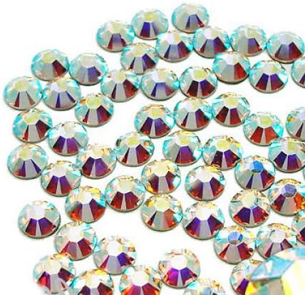 1440 pcs DMC Iron On Hotfix Hot Fix Glass Crystal Rhinestone 36 Colors and 4 Sizes (SS6/2mm, SS10/3mm, SS16/4mm, SS20/5mm) Available (Clear AB - LR700, SS20/5mm)