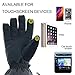 Aroma Season Rechargeable Battery Heated Gloves for Men and Women, Battery Powered Winter Gloves Winter Outdoor Activities, Hiking Gloves Relieve Raynauds Disease (Black, S/M)