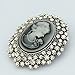 YAZILIND Vintage Cameo Queen Lady Brooch Jewelry for Wedding
