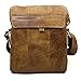BAIGIO Leather Crossbody Handbag Messenger Bag Satchel Shoulder Bags for Men / Women (Brown)