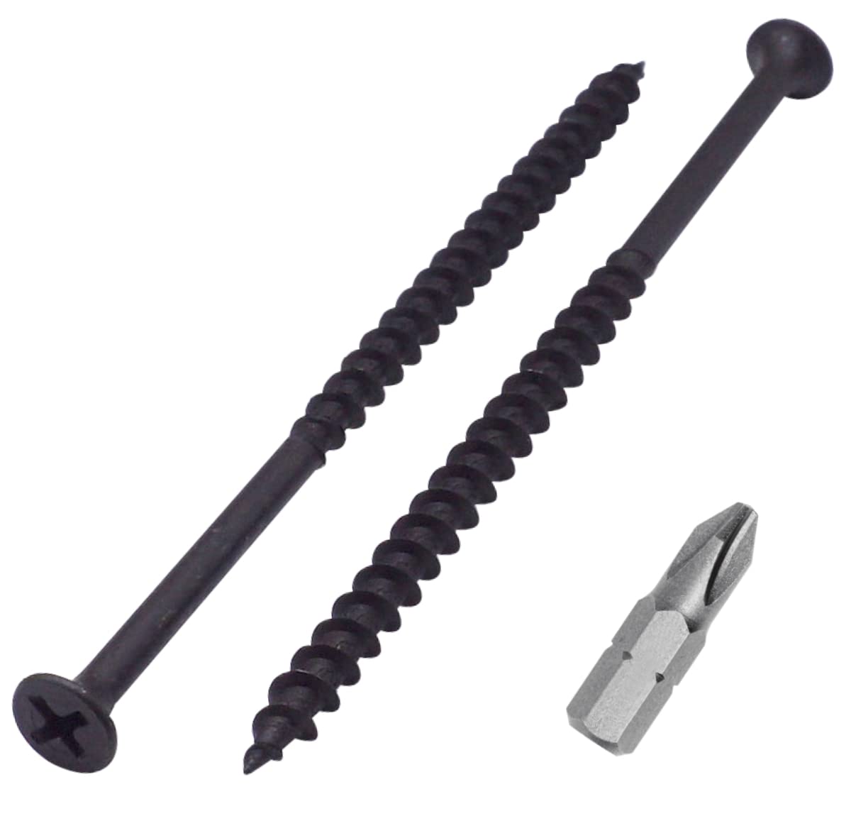 SKIR'CO (200 pcs) Black Phosphate Finish 4.8 x 100 mm Drywall Screws, Wood Screws, Phillips Bugle Head, Plasterboard Screws