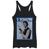 Star Wars Han Solo Quote I Know Womens Graphic Racerback Tank