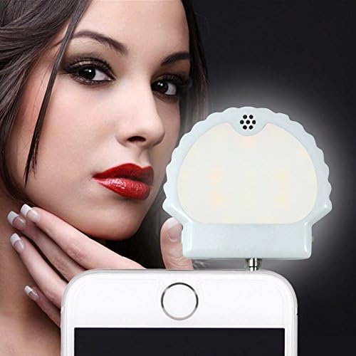 YEYIZU Selfie Ring Light, Voice Control Phone Selfie Light, Rechareable Handsfree LED Selfie Light For iPhone 6/6s Plus, iPad, Galaxy, HUAWEI, HTC and Most of Smart Phones, White
