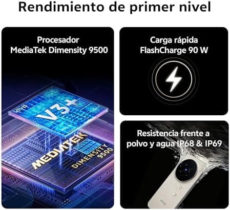 Câmara X300 Pro 5G 16GB+512GB Kit Fotográfico ZEISS 200MP, Ecrã de 6,78"