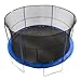 JumpKing 15' Bounce N' Dunk Trampoline & Enclosure Combo with Basketball Hoop Blue