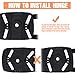 Hinged Knee Brace with 4 Straps & 4 Springs, Adjustable Open Patella Support for Arthritis, ACL, LCL, MCL, Sports Exercise, Meniscus Tear,Compression Knee Braces Non-Slip Fit for Running,Women,Men