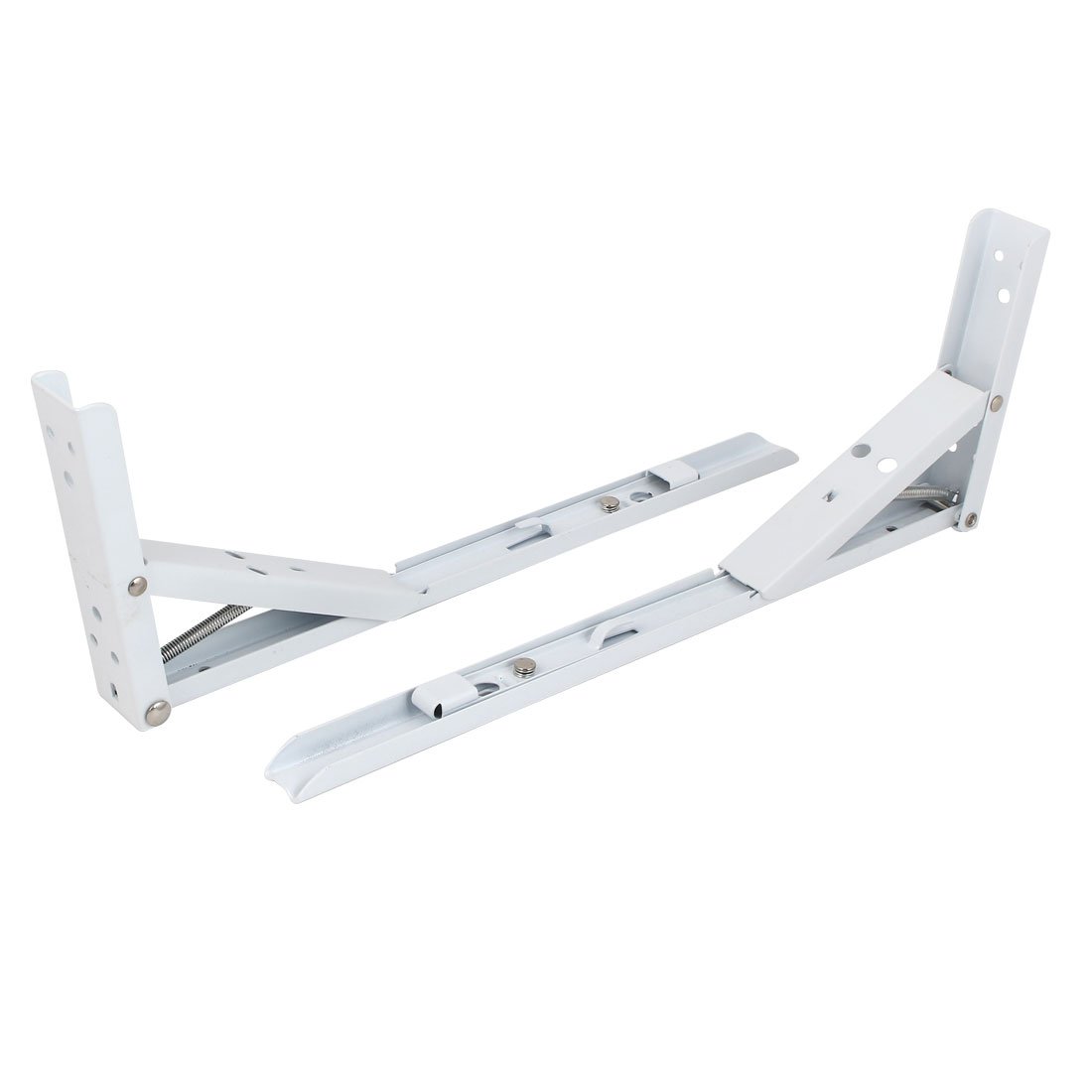 uxcell a16041100ux2211 Folding Shelf Bracket 14 inch Long 90° Spring Loaded Folding Support Shelf Bracket 2Pcs