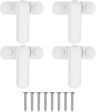 ASelected 4pc Sash Blocker Window Jammer UPVC PVC Door Window Security Lock