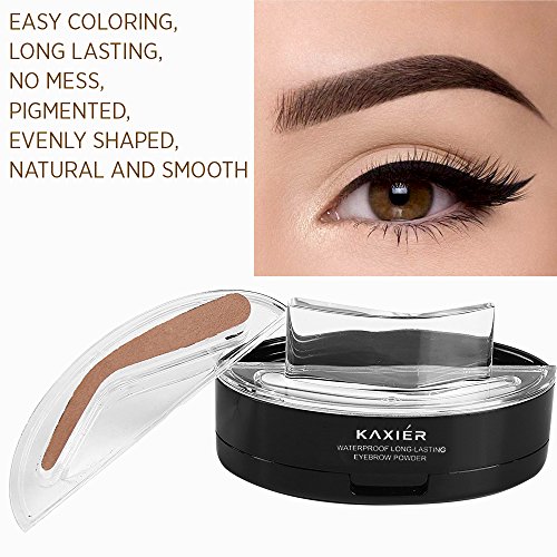 Best Eyebrow Stamp for Perfect Eyebrow, 1 set Pro 3 In 1 Palette for natural looking,Waterproof
