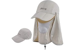 icolor Foldable Fishing Hat Sun Cap for Men Women,UPF50+ Sun Protection Baseball Golf Ponytail Hats