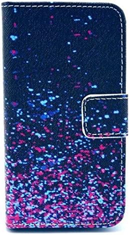 Noarks iPhone 5 Case - Wallet Leather Case Cover with Credit Card Slots For Apple iPhone 5 5S (Star)