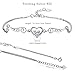 ZENI 925 Silver Women Bracelet Love Heart Angel Wings with 3A 5mm Cubic Zirconia, Package (White)