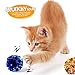 YGDZ Crinkle Cat Balls Toys, 20 Pack Original Mylar Cat Crinkle Balls Glitter Indoor Cat Kitten Toys, Interesting Crinkly Sounds