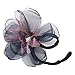 One Step Donut Hair Bun Maker, Women Magic Hair Styling Twist Headband with Translucent Veil Flower for Girl Hairstyle DIY Tool (3 Colors)