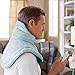 Sunbeam Heating Pad for Neck & Shoulder Pain Relief | Standard Size Renue, 4 Heat Settings with Auto Shutoff | Light Blue, 22 Inch x 19 Inch