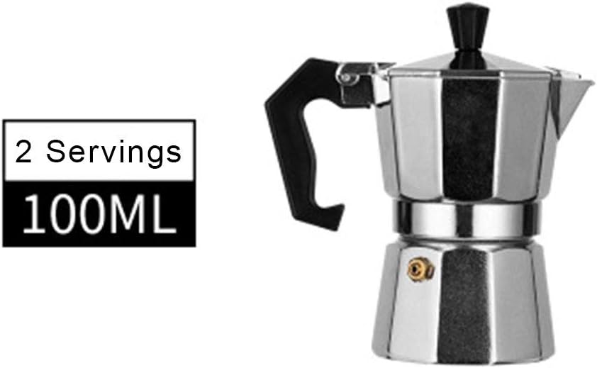 Dogggy 1PCS Moka Stove Top Coffee Maker Aluminum Mocha Coffee Pot Rapid Stovetop Coffee Brewer Stovetop Espresso Maker Moka Pot Moka Express Espresso Maker Easy to Use