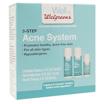 Amazon Com 3 Step Acne Kit 1 Ea By Walgreens Pack Of 1 Beauty