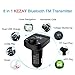 Handsfree Car Charger, KEZAY [New Upgraded] Car Radio Charger/Adapter Wireless Car Kit FM Transmitter Bluetooth Audio Music Dual USB Ports with TF Card Slot & Hands Free Calling (3.1A)