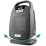 OPOLAR 1500W Digital Ceramic Space Heater with Oscillating Feature, Fast Heating for Small and Middle Rooms, Office Floor, Desk or Other Indoor Space, Timer, Powerful and Portable, ETL Approved
