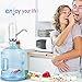 Water Bottle Pump 5 Gallon, USB Charging Portable Electric Drinking Water Bottle Pump Dispenser [2000MA Battery Powered](Black)