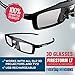 Evolved Dimensions (previously True Depth 3D) Firestorm LT Lightweight Rechargeable DLP link 3D Glasses for All 3D Projectors (Benq, Optoma, Acer, Vivitek, Dell Etc) and All DLP HD 3D TVs (Mitsubishi, Samsung Etc) Compatible At 96 Hz, 120 Hz and 144 Hz! (4 Pairs!)thumb 3