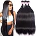 Gracelength Brazilian Hair 3 Bundles 20 22 24 Inches 8A Virgin Unprocessed Straight Human Hair Natural Black Brazilian Straight Hair