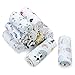 Muslin Swaddle Blankets Silky Soft 100% Cotton Absorbent 1 Pack 47×40 inch Large Muslin Swaddle for Girl and Boy (Color NO8)