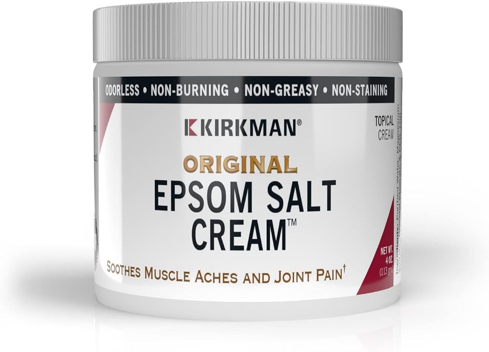 Kirkland Epsom Salt Cream 4 oz Muscle Joint Pain Soothing Circulation