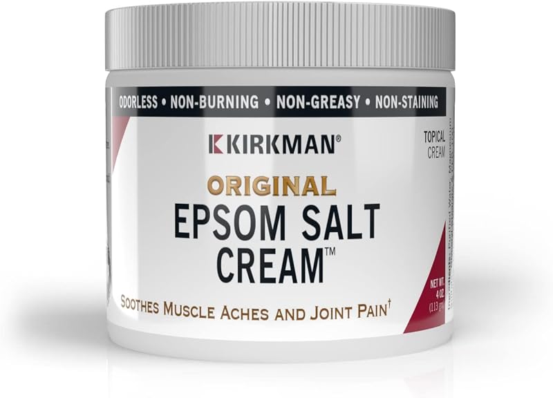 Kirkland Epsom Salt Cream 4 oz Muscle Joint Pain Soothing Circulation