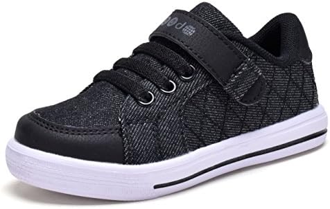 COODO CD3002 Little Boy's Sneakers Kid's Lightweight Casual Sport Shoes BLACK/WHITE-10