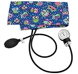 Prestige Medical Premium Adult Aneroid Sphymomanometer In Box Packaging, Party Owls Royal