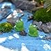 MagiDeal Miniature Fairy Garden Micro Landscape Mini Dollhouse Bonsai Decor Frog Pack of 10