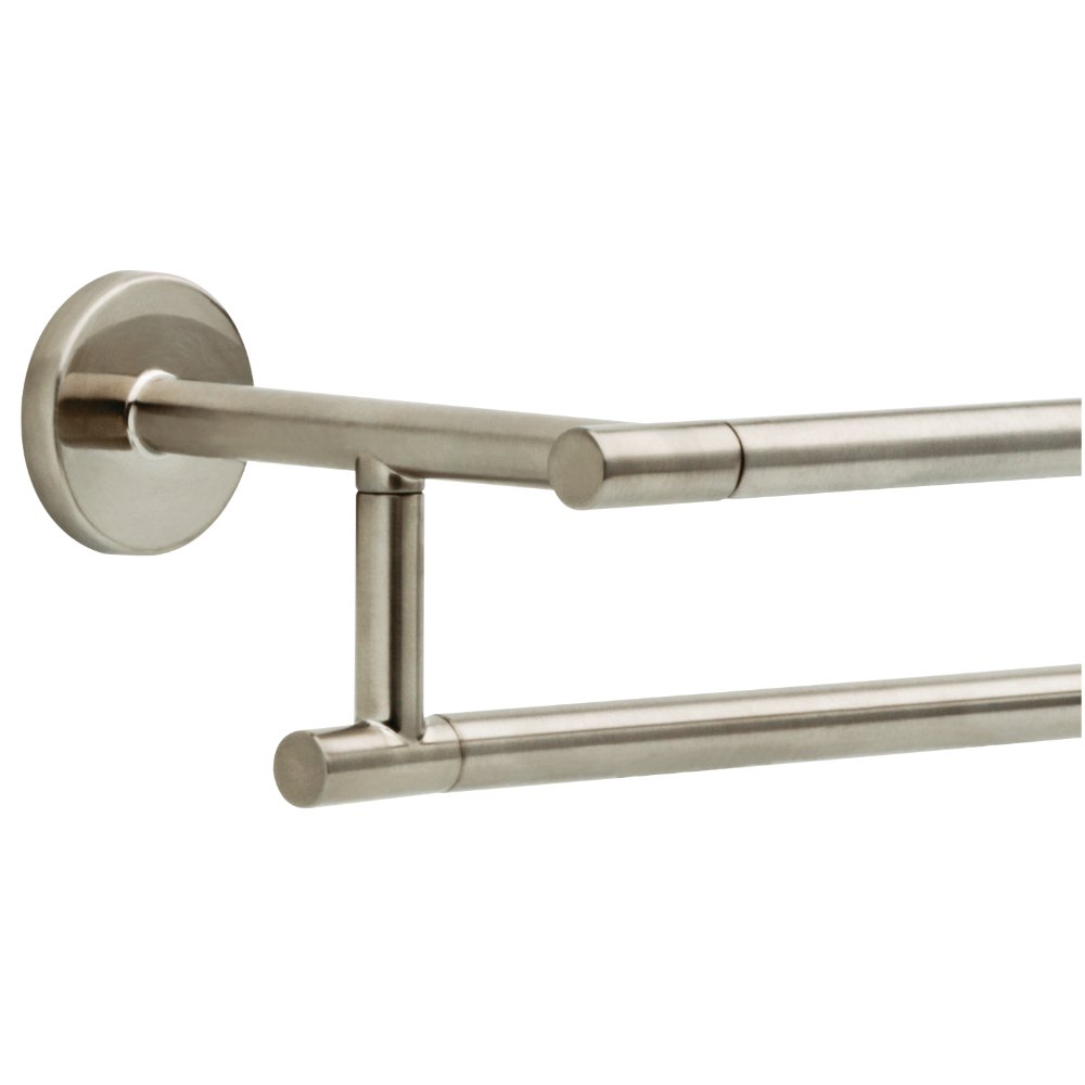 Delta Faucet 75925SS Trinsic 24inch Double Towel Bar Rack, Brilliance