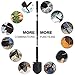 YOUNGDO 14 in 1 Folding Shovel, 63cm Multifunction Military Survival Shovel for Camping, Backpacking, Outdoor, Hiking, Gardening, Trenching and Outdoor Fishing