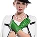 Kursheuel Women Lady's Fashion Genuine lambskin soft leather driving Gloves 14 colors KU141 (L, Green)
